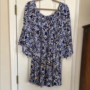 Lilly Pulitzer Blue and White Patterned dress.